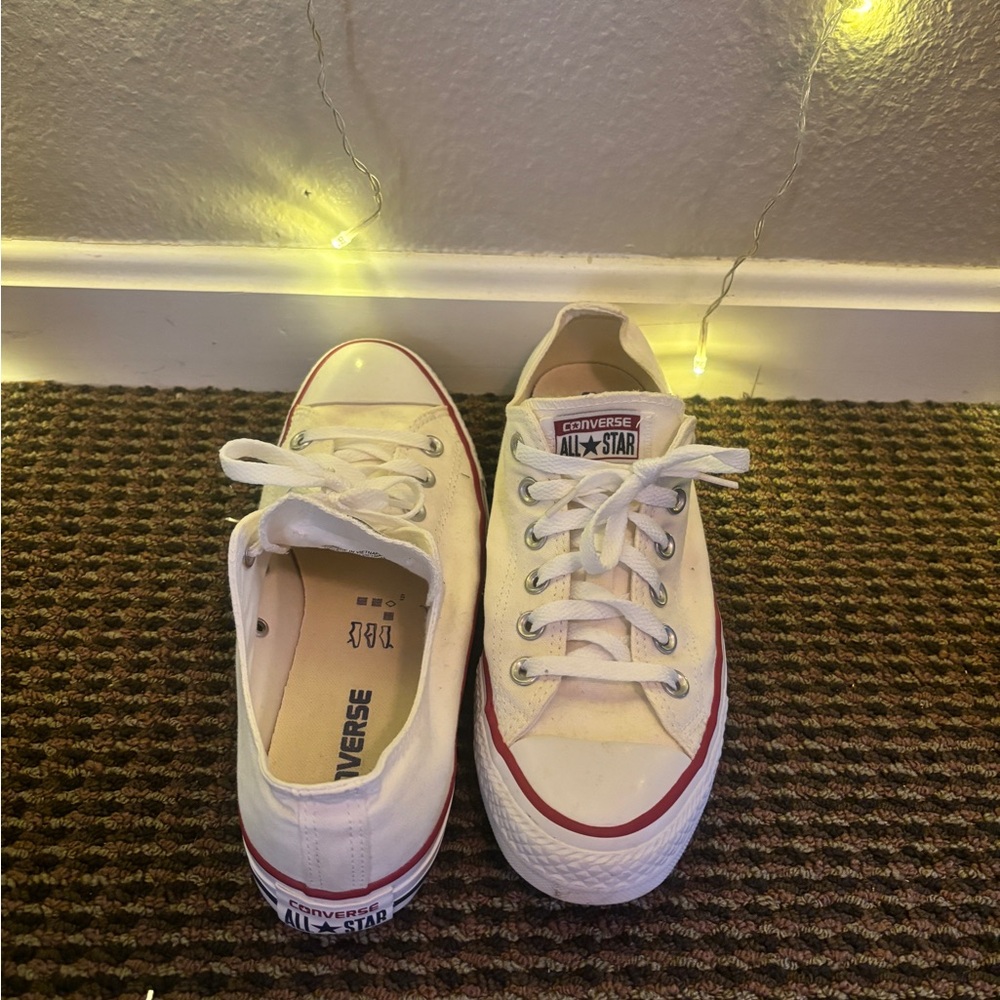 White Converse Size 9